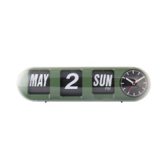 Nástenné hodiny Tube Flip Karlsson KA6032GR, 14cm